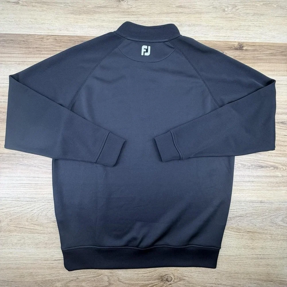 FootJoy Pullover Mens Extra Large Black 1/4 Zip Golf Stretch Performance